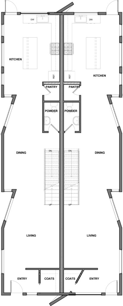 Infill Duplex Floor Plan