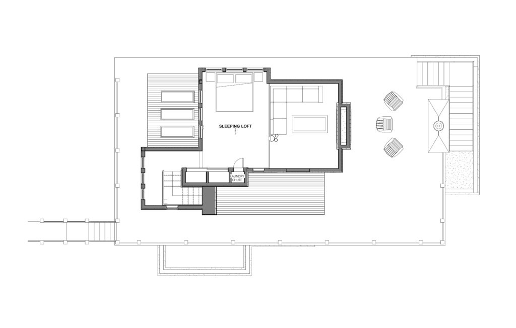 floor plan with loft bedroom