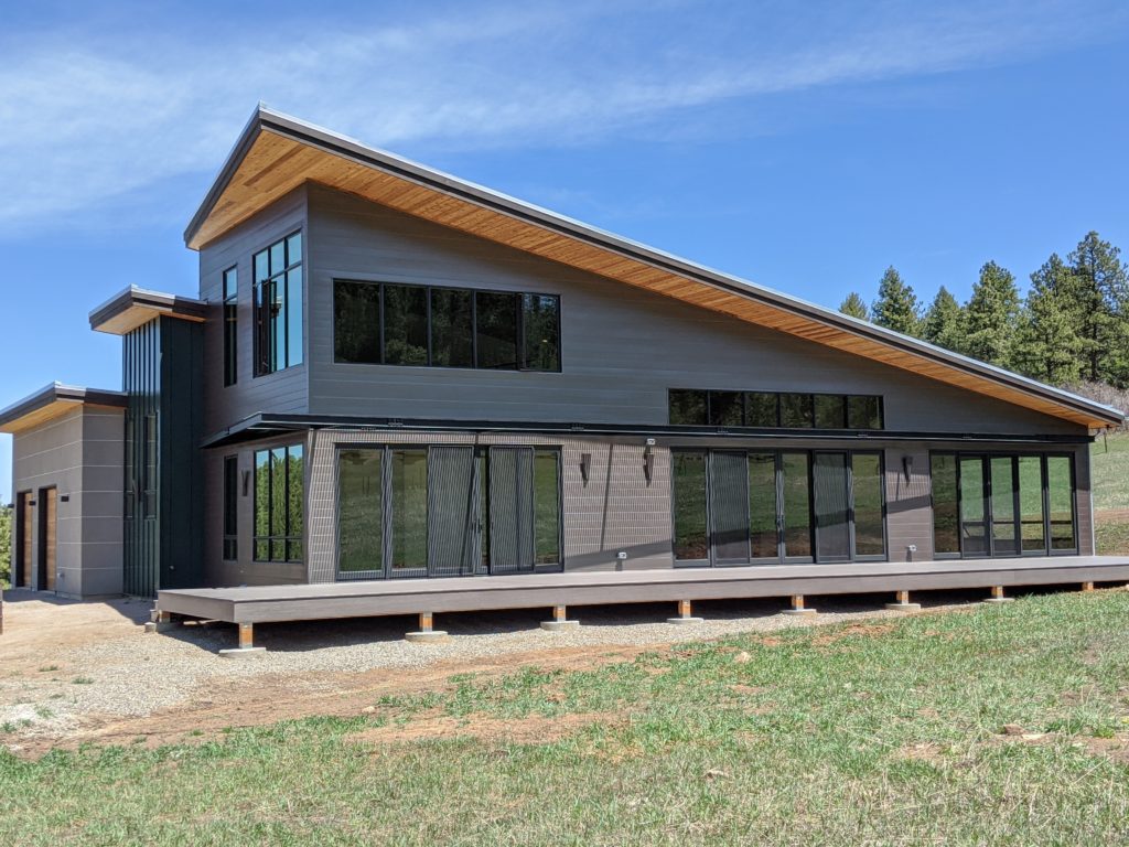 modern mountain cabin