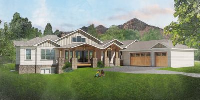 craftsman contemporay custom home Colorado Roxborough front range