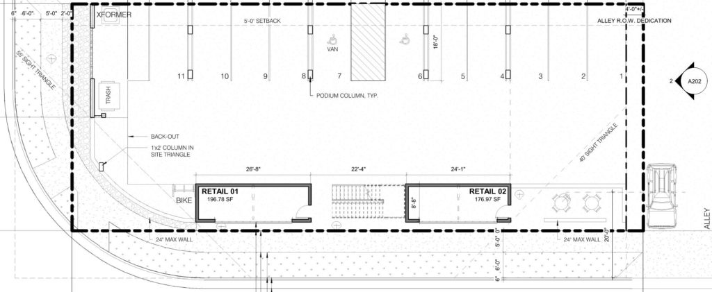 small Lakewood apartment sit plan